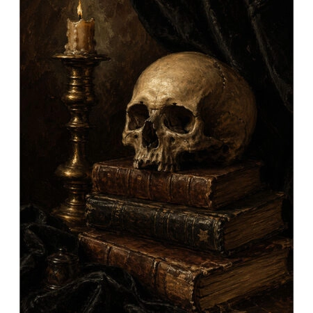 Poster VINTAGE DARK ACADEMIA SKULL 4 -  Sticky 2