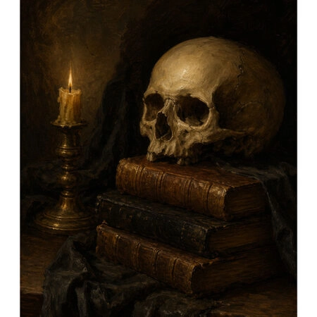 Poster VINTAGE DARK ACADEMIA SKULL -  Sticky 2