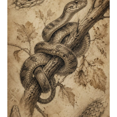 Poster VINTAGE DARK ACADEMIA SNAKE -  Sticky 2