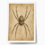Poster VINTAGE DARK ACADEMIA SPIDER
