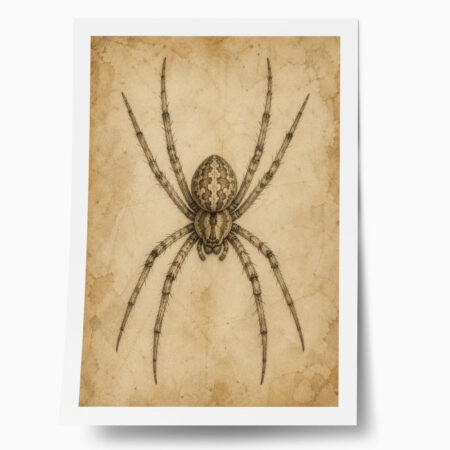 Poster VINTAGE DARK ACADEMIA SPIDER - 