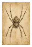 Poster VINTAGE DARK ACADEMIA SPIDER