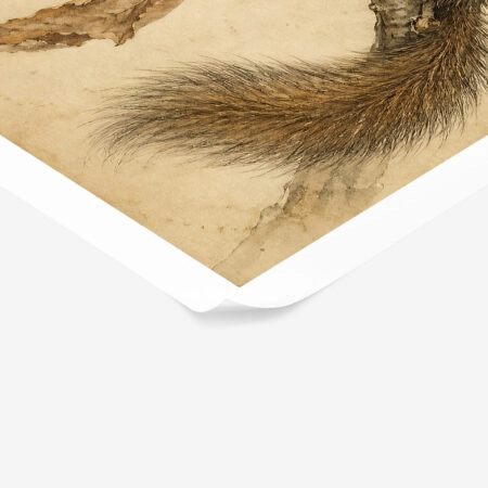 Poster VINTAGE DARK ACADEMIA SQUIRREL -  Sticky 1