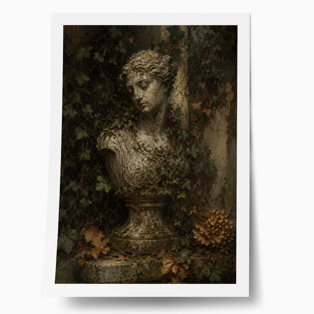 Poster VINTAGE DARK ACADEMIA STATUE