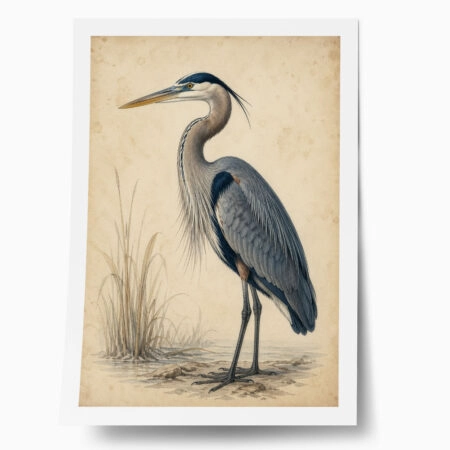 Poster VINTAGE DARK ACADEMIA STORK - 
