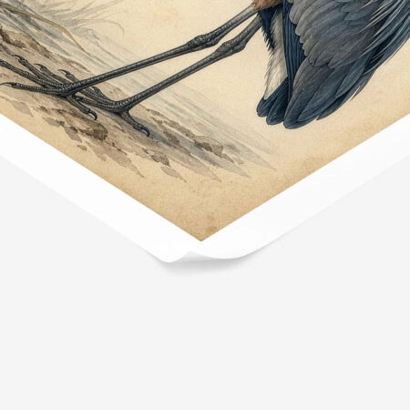 Poster VINTAGE DARK ACADEMIA STORK -  Sticky 1