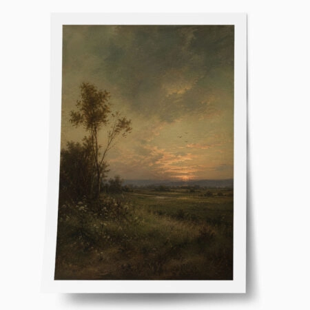 Poster VINTAGE DARK ACADEMIA SUNSET - 