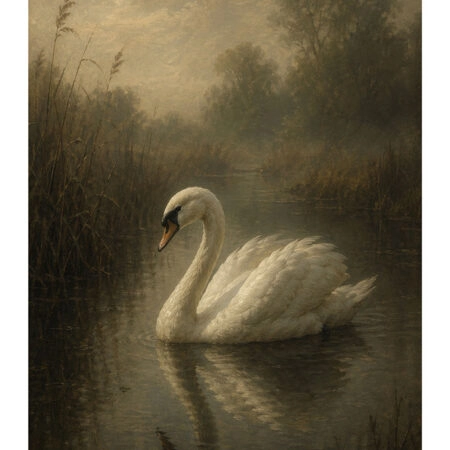 Poster VINTAGE DARK ACADEMIA SWAN 2 -  Sticky 2