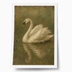 Poster VINTAGE DARK ACADEMIA SWAN 3