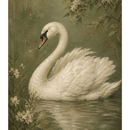 Poster VINTAGE DARK ACADEMIA SWAN 4 -  Sticky 2