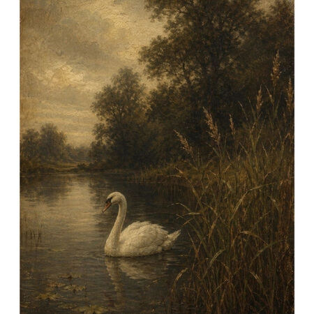 Poster VINTAGE DARK ACADEMIA SWAN -  Sticky 2