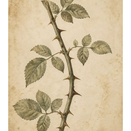 Poster VINTAGE DARK ACADEMIA THORNS -  Sticky 2