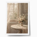 Poster VINTAGE DARK ACADEMIA VASE BY A WINDOW 2