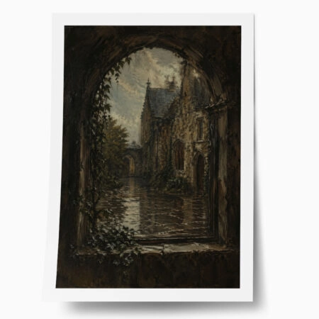 Poster VINTAGE DARK ACADEMIA WINDOW - 