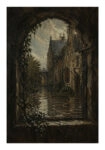Poster VINTAGE DARK ACADEMIA WINDOW