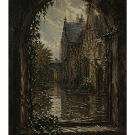 Poster VINTAGE DARK ACADEMIA WINDOW -  Sticky 2