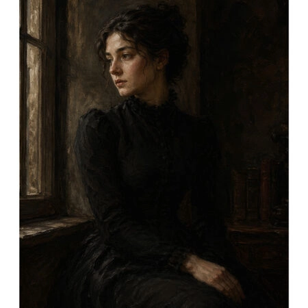 Poster VINTAGE DARK ACADEMIA WOMAN 10 -  Sticky 2