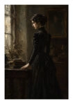Poster VINTAGE DARK ACADEMIA WOMAN 11
