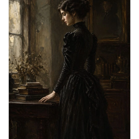 Poster VINTAGE DARK ACADEMIA WOMAN 11 -  Sticky 2