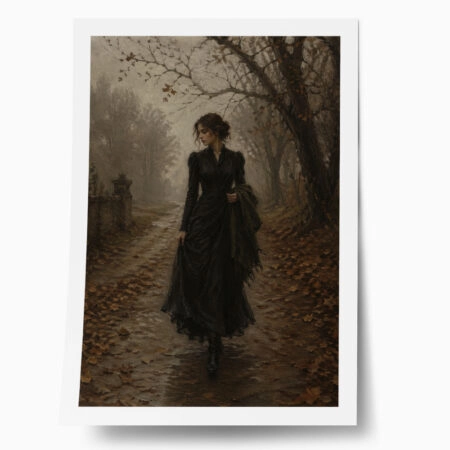 Poster VINTAGE DARK ACADEMIA WOMAN 12 - 