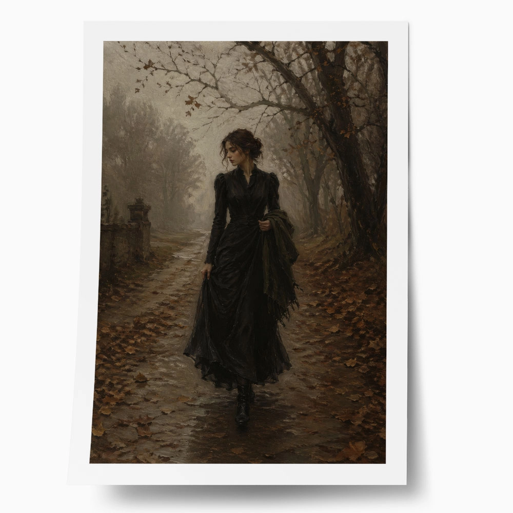 Poster VINTAGE DARK ACADEMIA WOMAN 12