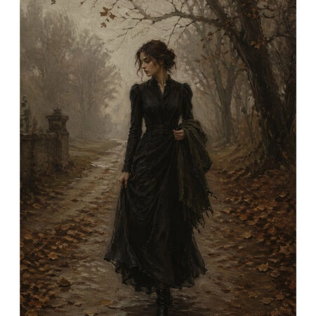 Poster VINTAGE DARK ACADEMIA WOMAN 12 -  Sticky 2