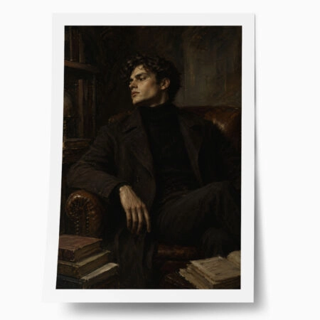 Poster VINTAGE DARK ACADEMIA WOMAN 13 - 