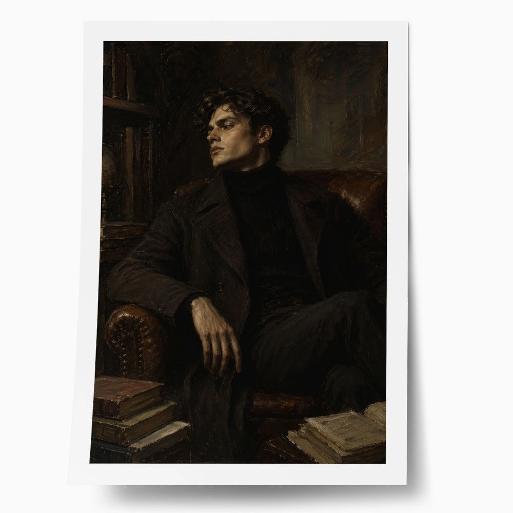 Poster VINTAGE DARK ACADEMIA WOMAN 13