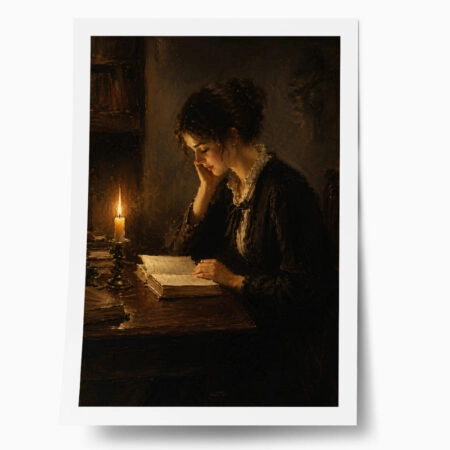 Poster VINTAGE DARK ACADEMIA WOMAN 19 - 