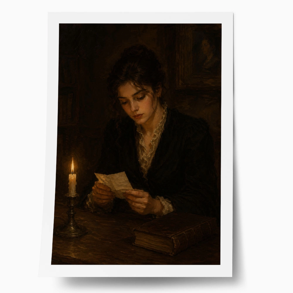 Poster VINTAGE DARK ACADEMIA WOMAN 22