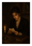 Poster VINTAGE DARK ACADEMIA WOMAN 22