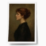 Poster VINTAGE DARK ACADEMIA WOMAN 24