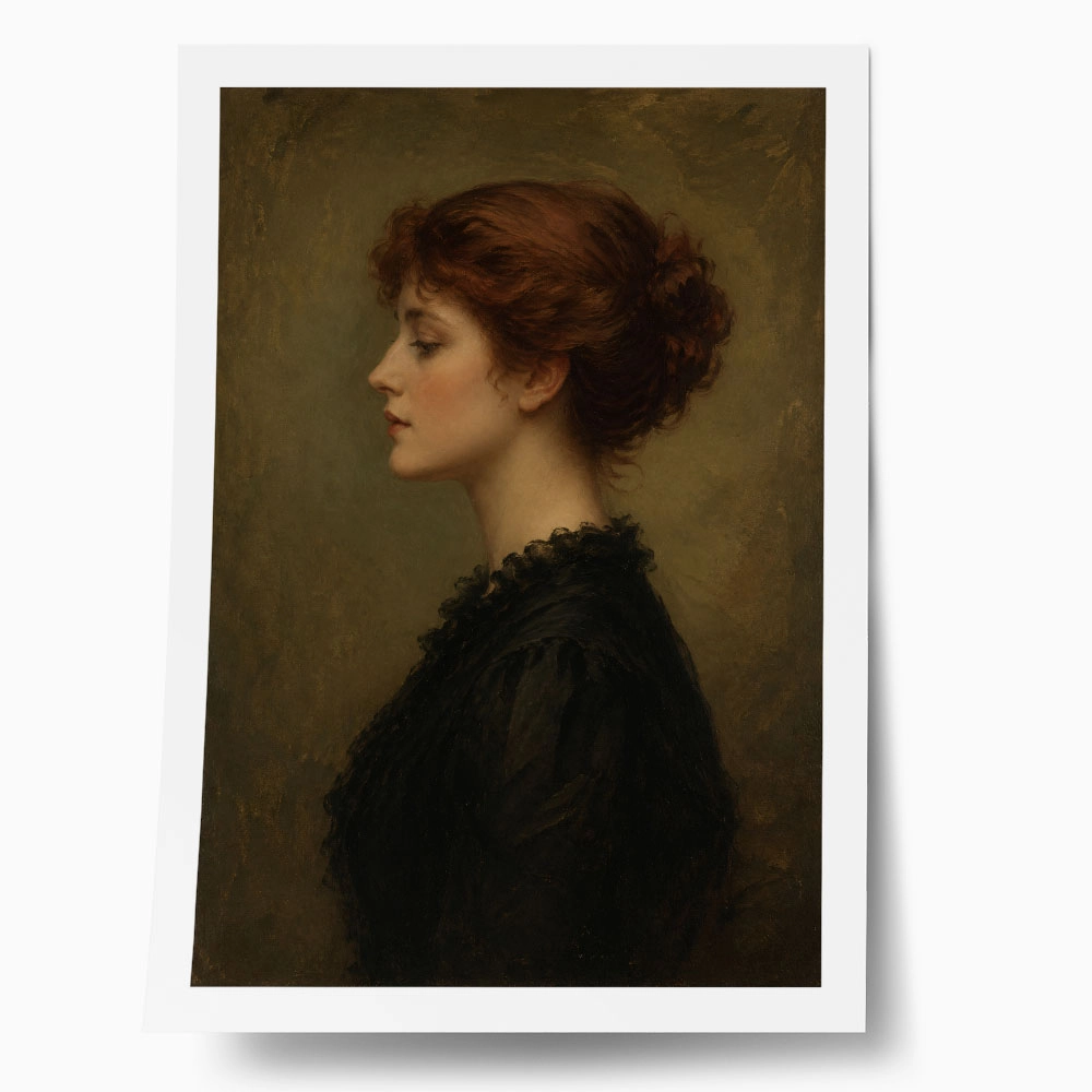 Poster VINTAGE DARK ACADEMIA WOMAN 24