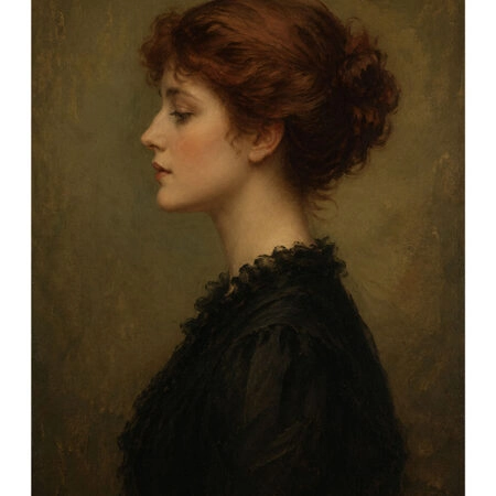 Poster VINTAGE DARK ACADEMIA WOMAN 24 -  Sticky 2