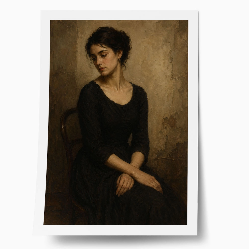 Poster VINTAGE DARK ACADEMIA WOMAN 25
