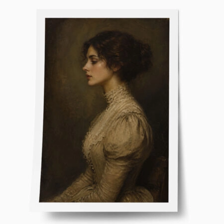 Poster VINTAGE DARK ACADEMIA WOMAN 3 - 