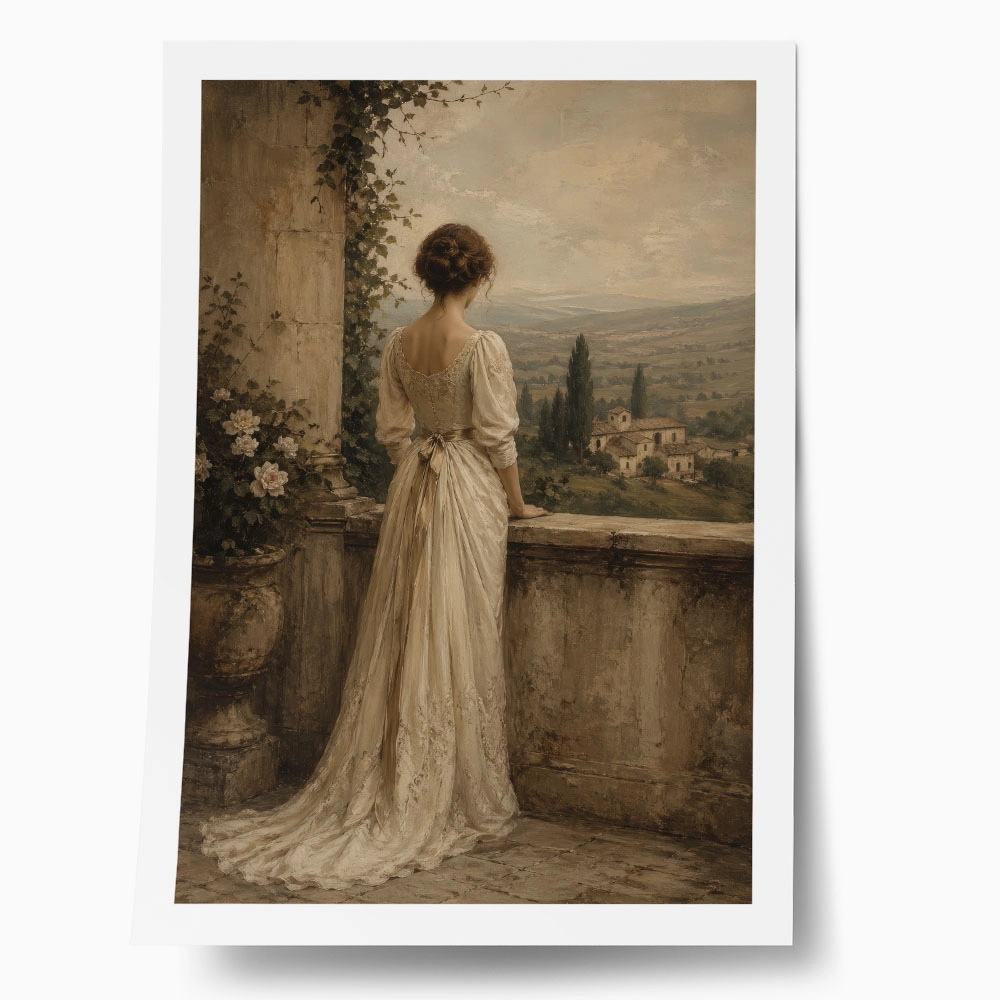 Poster VINTAGE DARK ACADEMIA WOMAN 4