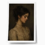 Poster VINTAGE DARK ACADEMIA WOMAN 6