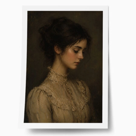 Poster VINTAGE DARK ACADEMIA WOMAN 6 - 