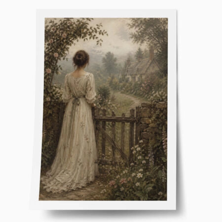 Poster VINTAGE DARK ACADEMIA WOMAN 7 - 