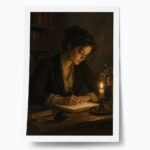Poster VINTAGE DARK ACADEMIA WOMAN 8