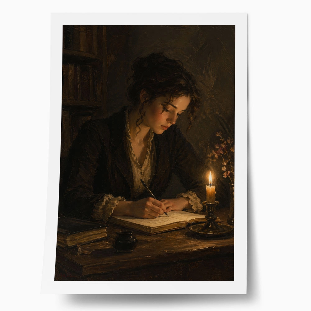 Poster VINTAGE DARK ACADEMIA WOMAN 8