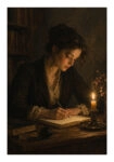 Poster VINTAGE DARK ACADEMIA WOMAN 8