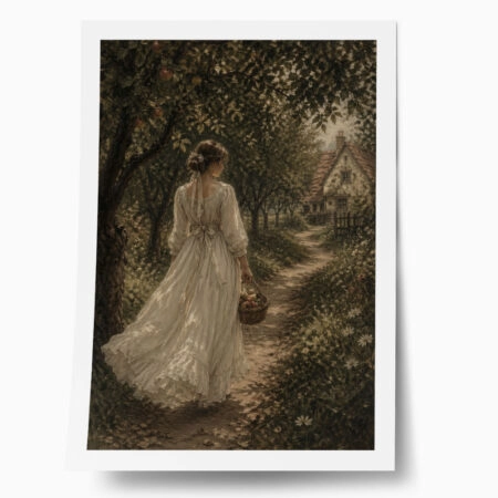 Poster VINTAGE DARK ACADEMIA WOMAN 9 - 
