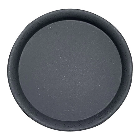 ΠΙΑΤΟ FIBER CLAY ΑΝΘΡΑΚΙ ΓΡΑΝΙΤΗ ΣΤΡΟΓΓΥΛΟ ΓΙΑ ΚΑΣΠΩ - Φ52.5x4.5cm 5/ΚΙΒ -  Sticky 1