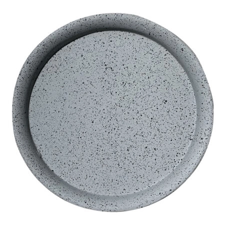 ΠΙΑΤΟ FIBER CLAY ΓΚΡΙ ΓΡΑΝΙΤΗ ΣΤΡΟΓΓΥΛΟ ΓΙΑ ΚΑΣΠΩ - Φ28x3.5cm 5/ΚΙΒ -  Sticky 1