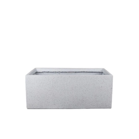 ΖΑΡΝΤΙΝΙΕΡΑ FIBERCLAY ΛΕΥΚΟ ΓΡΑΝΙΤΗ ΟΡΘΟΓΩΝΙΟ SMALL - 50x20x20cm