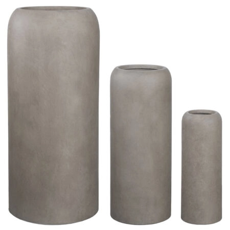 ΚΑΣΠΩ FIBERCLAY ΣΕΤ3 MOKKA ΣΤΡΟΓΓΥΛΗ ΣΤΗΛΗ ΠΟΜΠΕ - S:Φ24x66