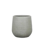 ΚΑΣΠΩ FIBERCLAY ΓΚΡΙ/ΛΑΔΙ ΣΤΡΟΓΓΥΛΟ ΜΟΤΙΒΟ ΠΛΕΓΜΑ LARGE - Φ44x44cm