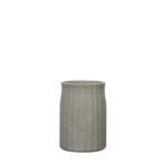 ΚΑΣΠΩ FIBERCLAY ΓΚΡΙ/ΛΑΔΙ ΣΤΡΟΓΓΥΛΟ ΚΑΘΕΤΕΣ ΠΤΥΧΕΣ MEDIUM - Φ33x46cm
